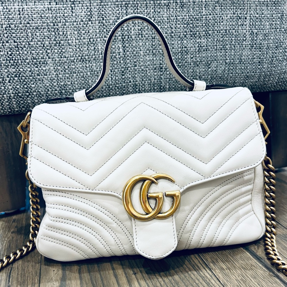 Gucci GG Marmont Matelassé Top Handle Bag- good condition!!